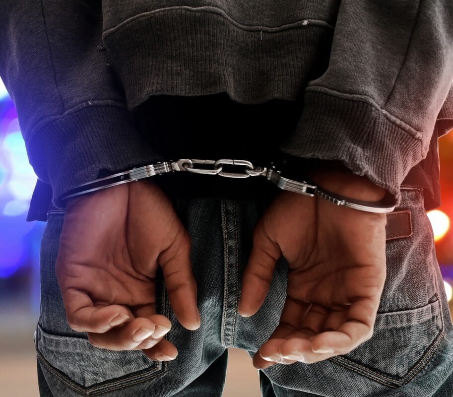 Man in handcuffs
